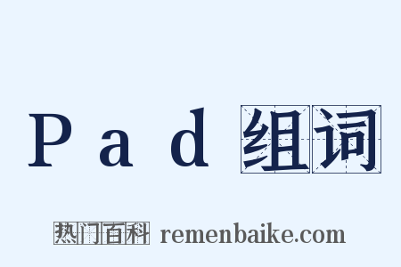 Pad组词是什么意思的图片